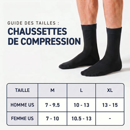 Chaussettes de compression en bambou — Fini les pieds fatigués